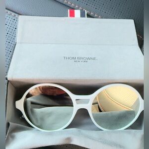 Thom Browne Sunglasses TB 409-58-03 White TBS409 Frame